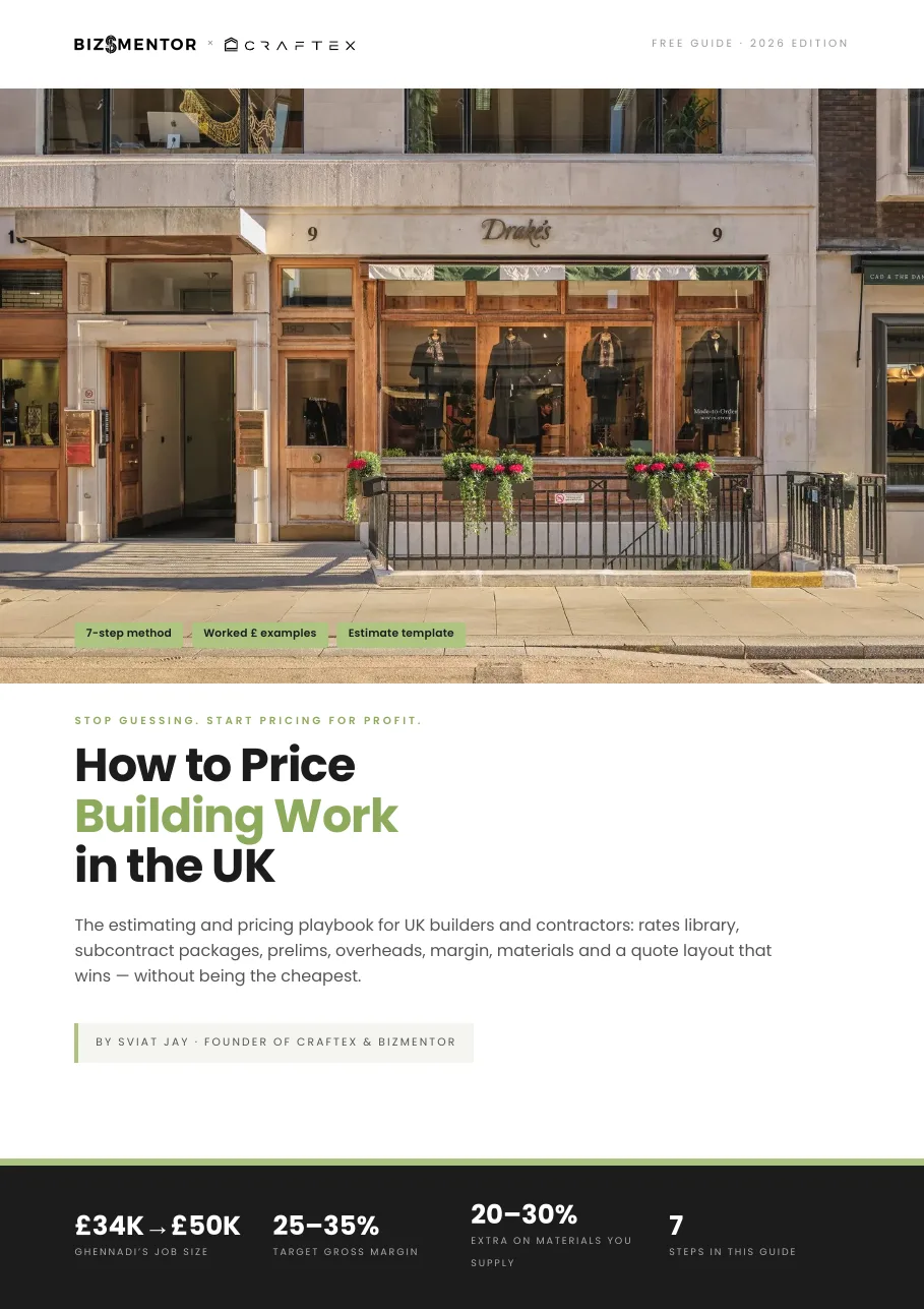 The Builder&rsquo;s Pricing Playbook cover
