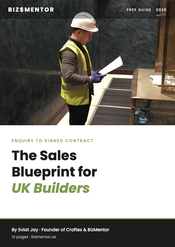 The Sales Blueprint for UK Builders cover