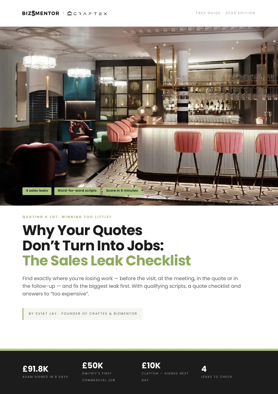 The Sales Leak Checklist cover