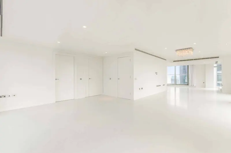 Empty apartment ready for handover