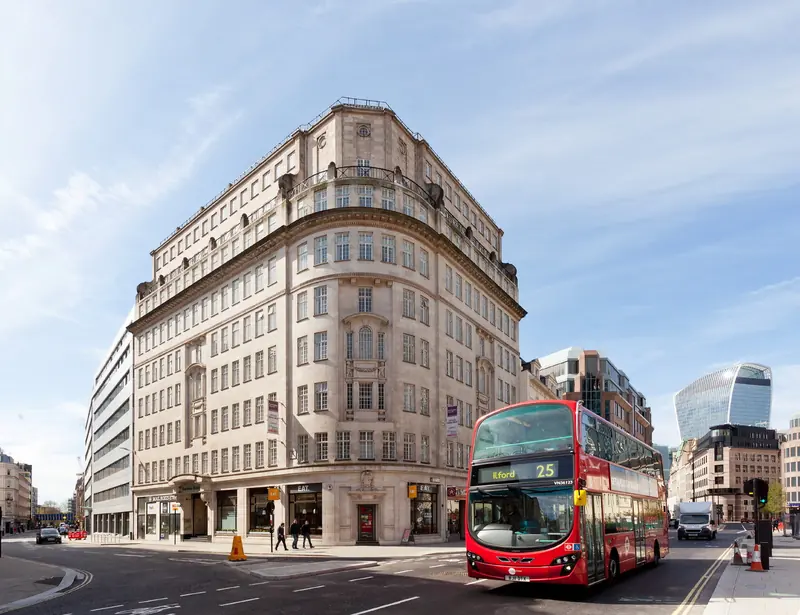 Portsoken House, a stone office building in Aldgate, London