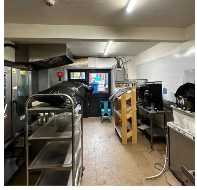 Restaurant kitchen during a fit-out, before finishing